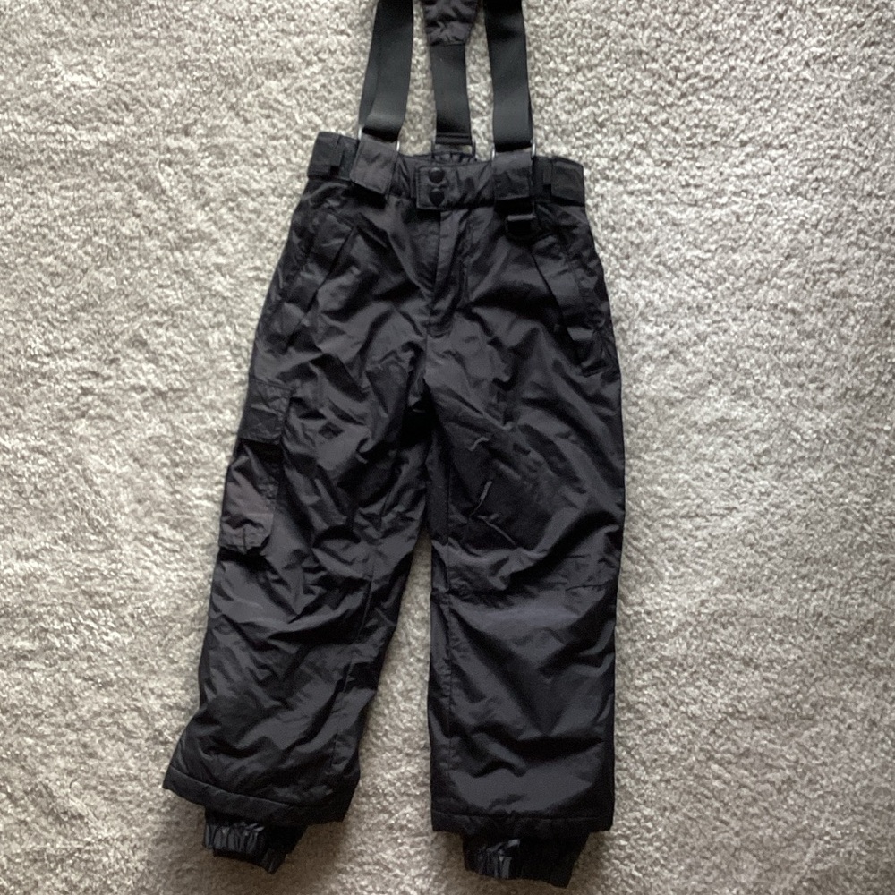 Sport Essentials Black Overalls with Adjustable Straps, Size 6